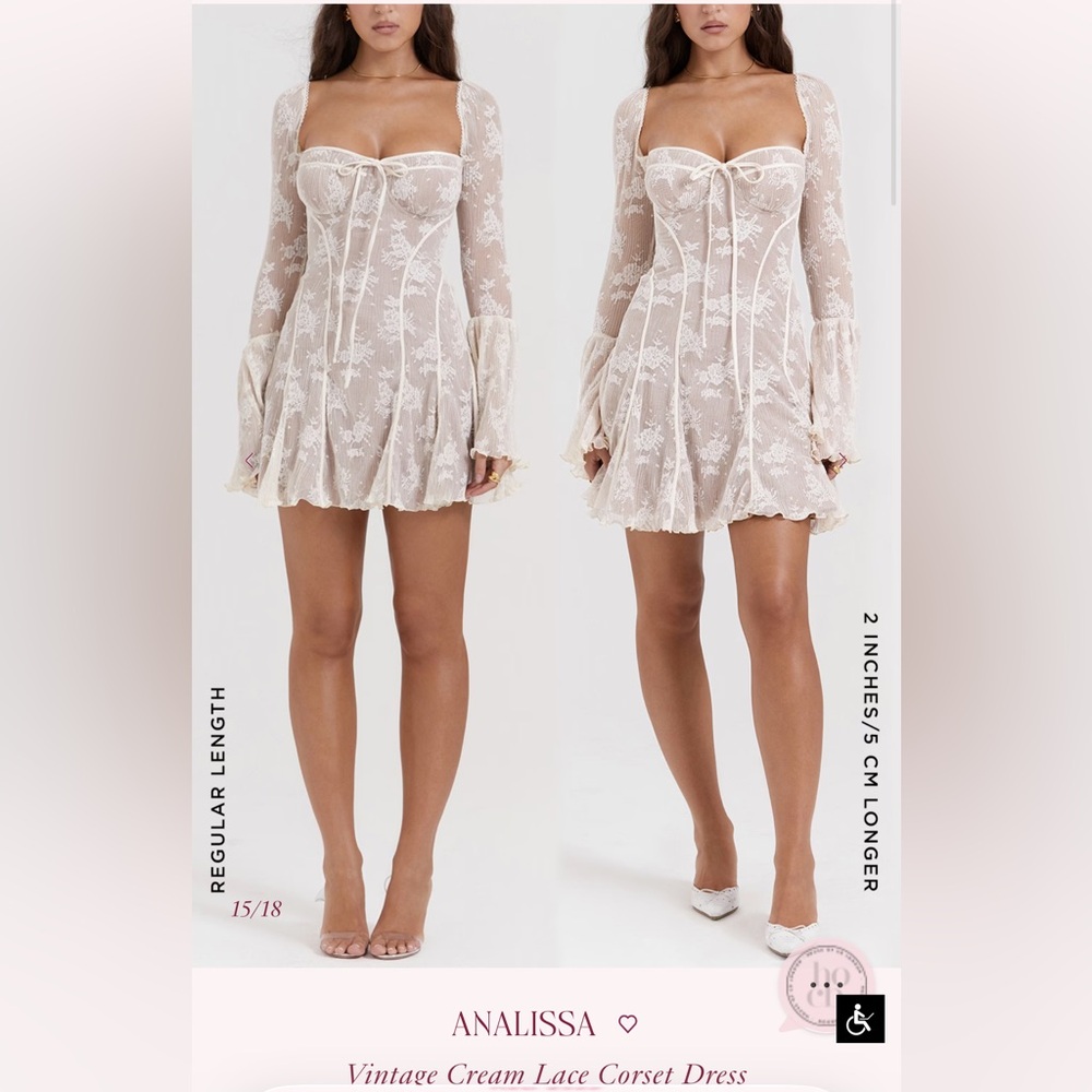 House of CB Analissa | Cream Lace Dress